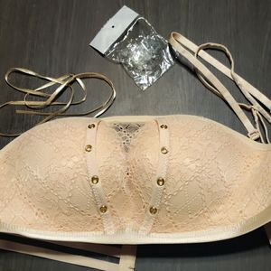 SOLD Strapless Beige Corset Push-up Bra